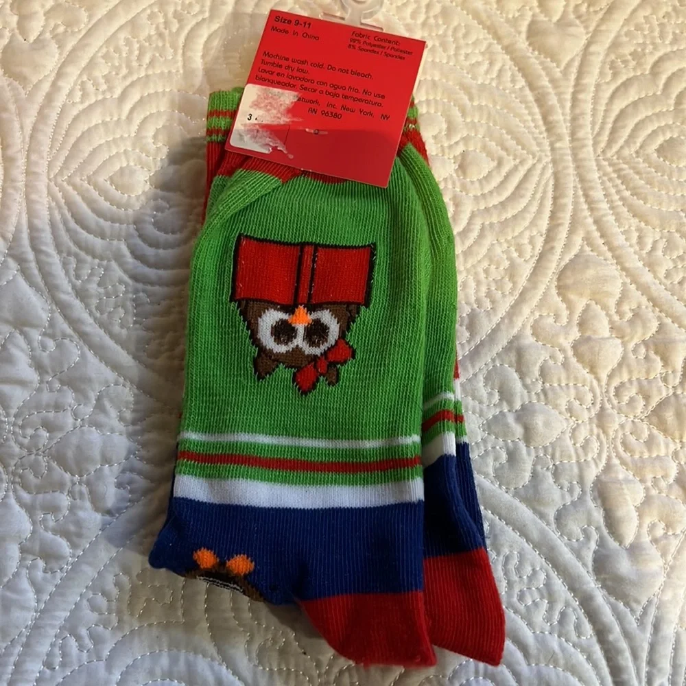 2‎ pair holiday socks, new